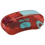 Factis Magic Bean Pencil Sharpener + Eraser - Red